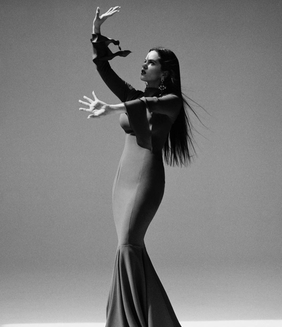Rosalía in Flamenco Pose.